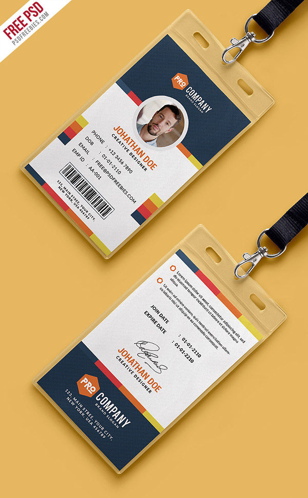 id template psd download